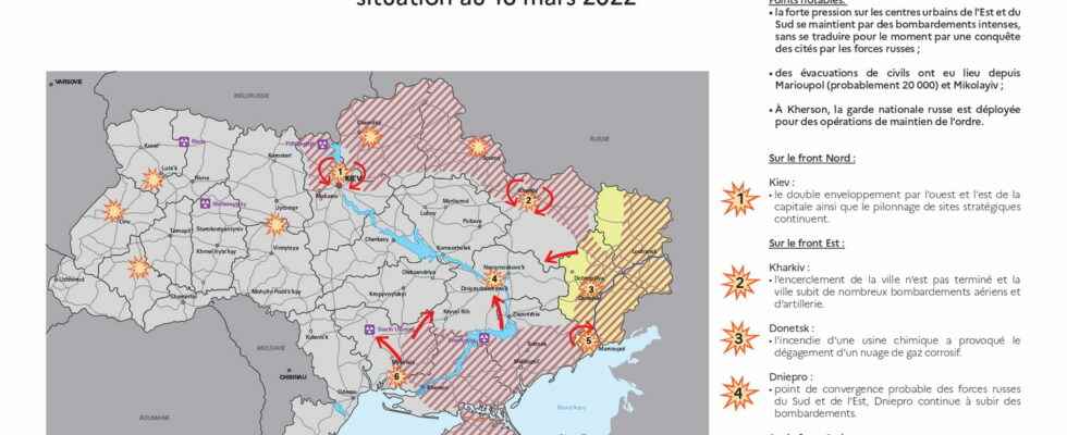 UKRAINE MAP Situation maps day 22