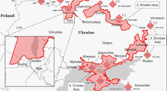 UKRAINE MAP The situation in Kiev and in the country