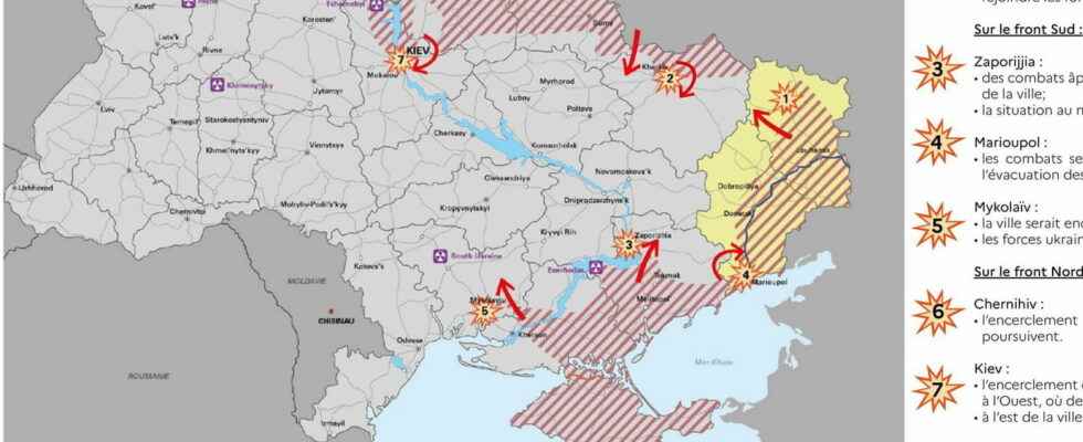 UKRAINE MAP Updated situation maps March 8 2022