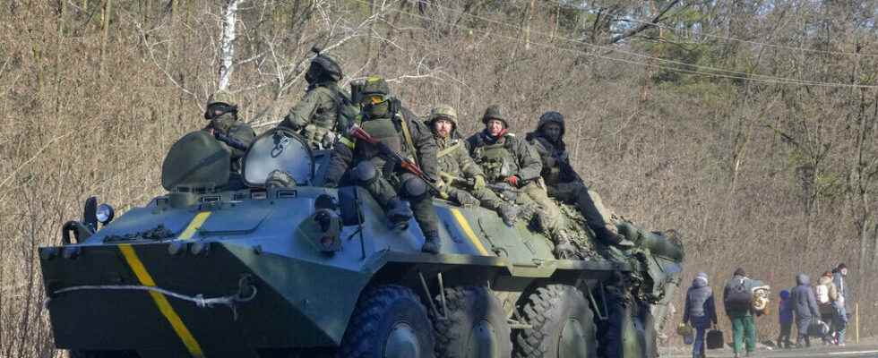 Ukraine the Russian army at the gates of Kiev