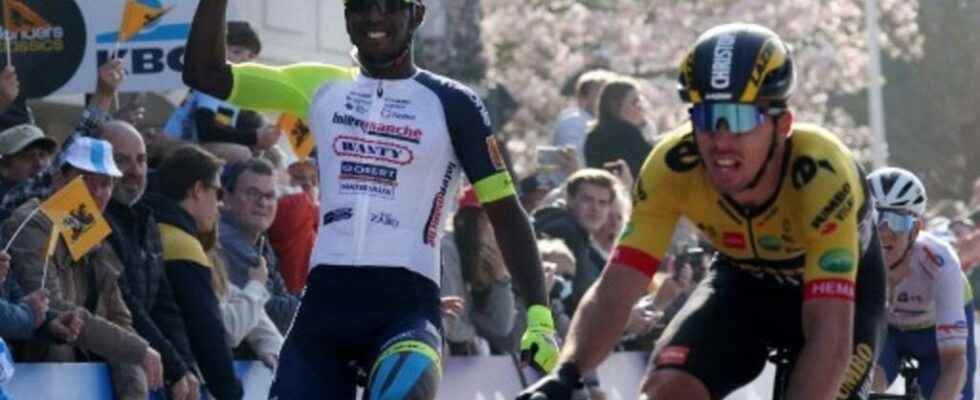 historic victory for Eritrean Biniam Girmay in the Ghent Wevelgem classic