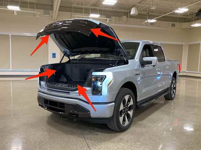 Ford F-150 Lightning trunk