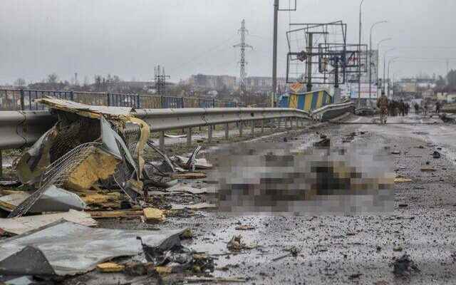 Blood curdling images from the Ukrainian city of Bucha Back to back reactions