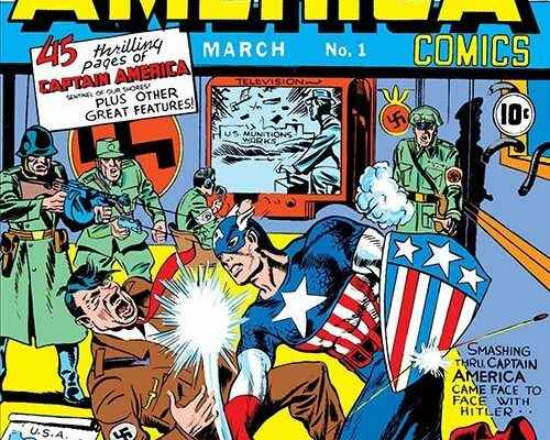 Captain America comic book for 44 million lira