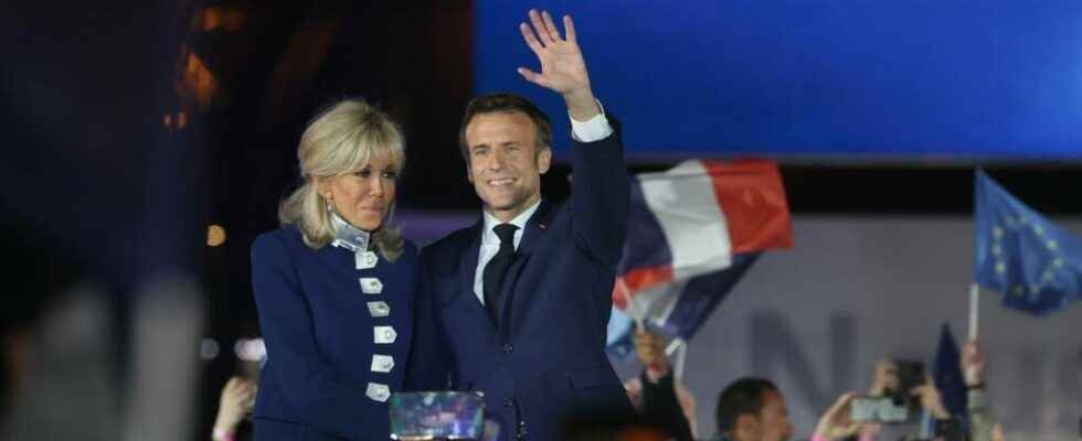 Headlines Emmanuel Macron re elected for a second term