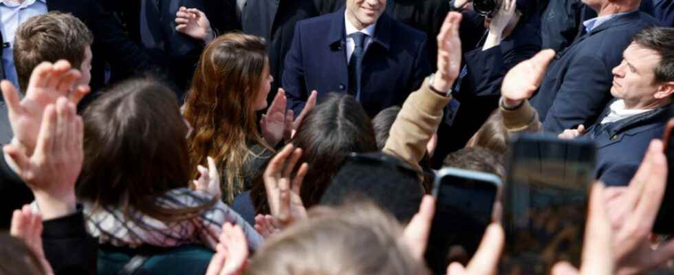 Macron enters the arena