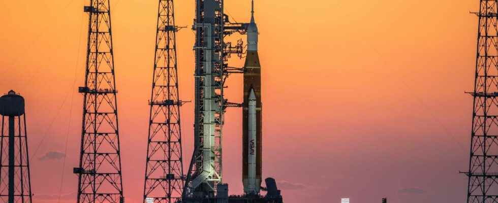 NASA general rehearsal for the SLS before its launch to