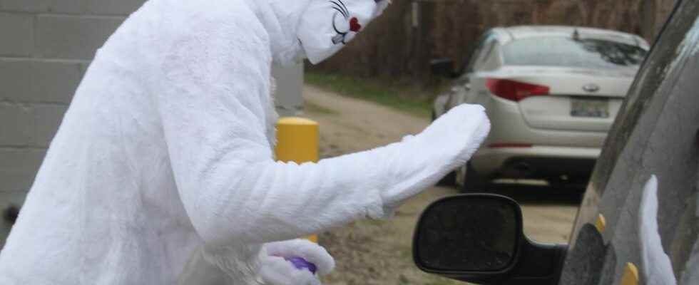 Petrolia Lions Club family Easter drive thru event Friday draws a