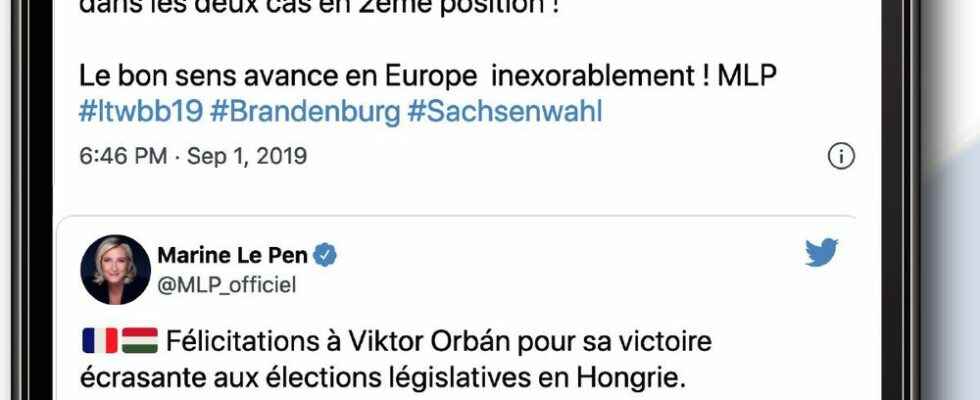 Poutine Orban Salvini The sulphurous friendships of Marine Le Pen