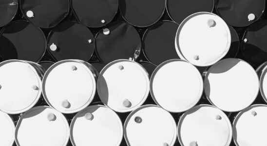 Price of a barrel of oil it has fallen back