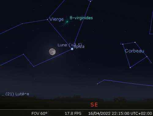 The Moon in rapprochement with Spica