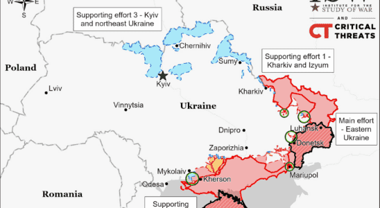 UKRAINE MAP The war in Ukraine in maps situation as