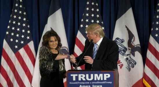 United States supported by Donald Trump Sarah Palin relaunches in