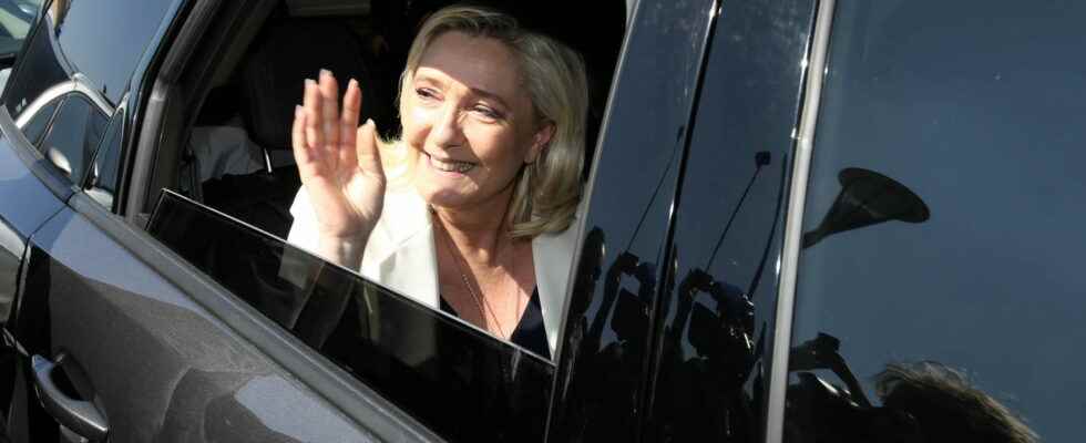 What is Marine Le Pen accused of