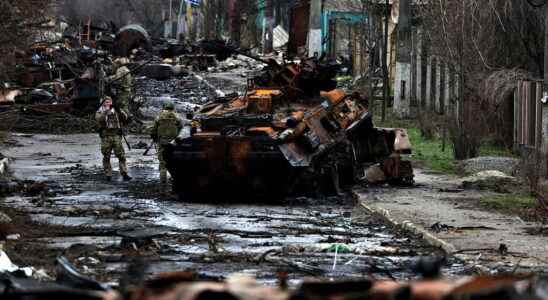 in the cities liberated from the Russian army the macabre