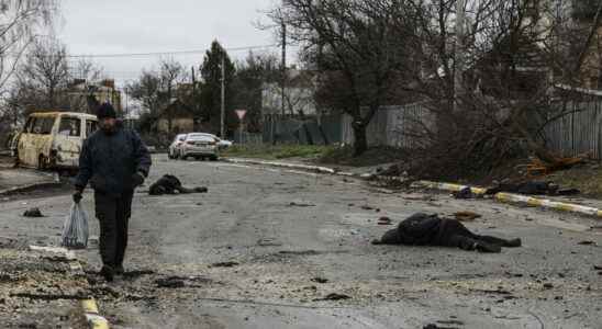 the images of corpses in Boutcha provoke an international outcry