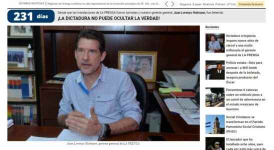 the manager of the opposition newspaper La Prensa sentenced to