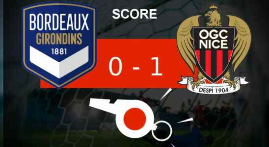 Bordeaux Nice the Girondins de Bordeaux miss out 0 1