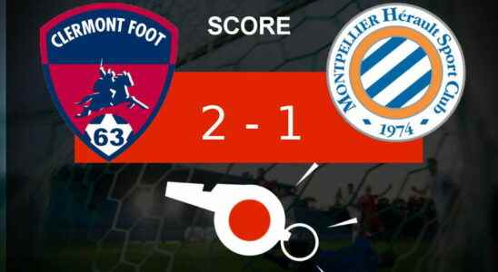 Clermont Montpellier hard blow for Montpellier HSC 2 1 look