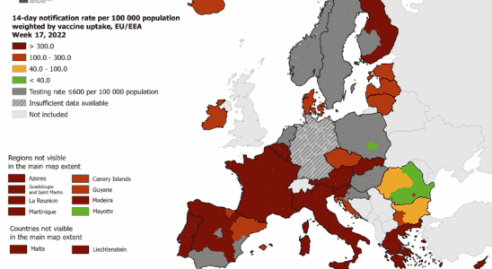 Covid map France Europe travel red zones