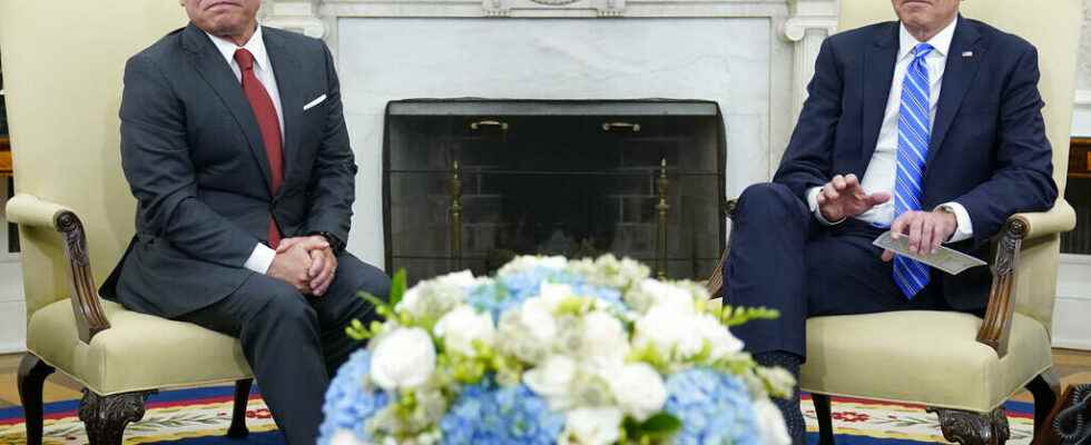 King Abdullah II of Jordan received by Joe Biden