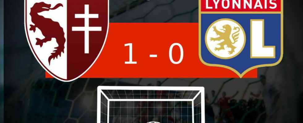 Metz Lyon FC Metz in the lead the match