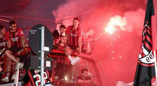 Milan risks fines after the gold celebration in Milan