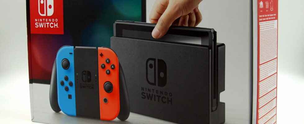 Nintendo Switch the console on sale at Leclerc