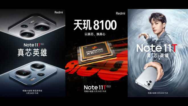 Official date given for Redmi Note 11T 11T Pro and