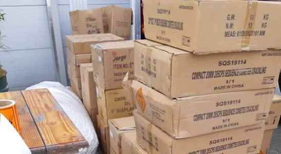 Police find more than 700 kilos of heavy illegal fireworks