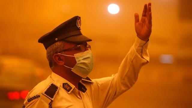 Sandstorm skies painted orange in Iraq hundreds hospitalized