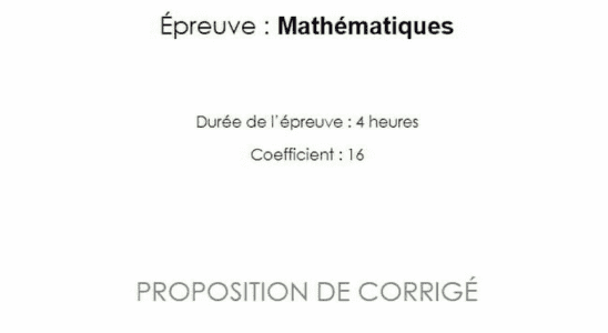 Subject and answer key for the 2022 mathematics baccalaureate PUBLISHED