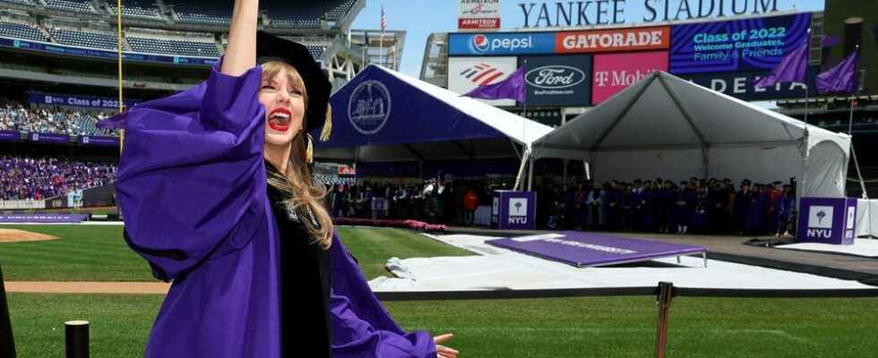 Taylor Swift holds an honorary doctorate from New York University