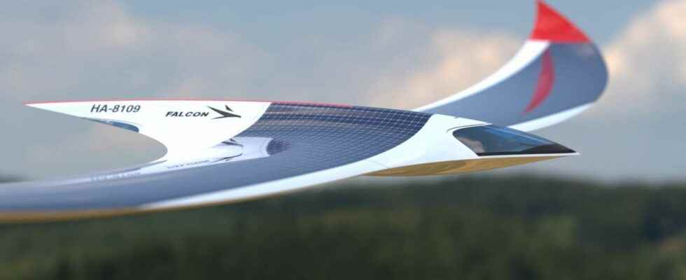 The Falcon Solar a futuristic solar powered flying wing