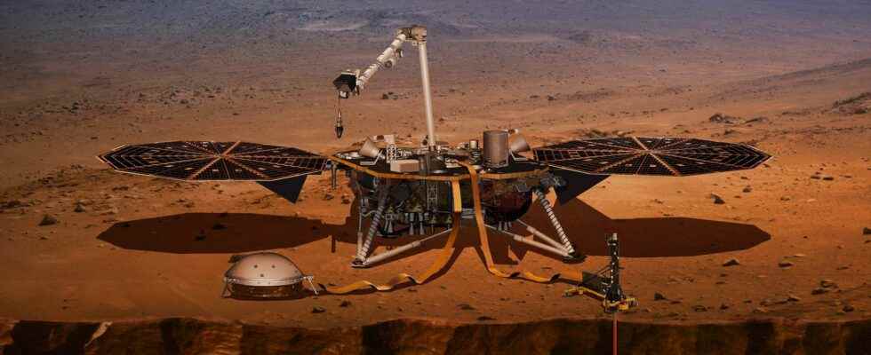 The InSight mission which listens to the interior of Mars