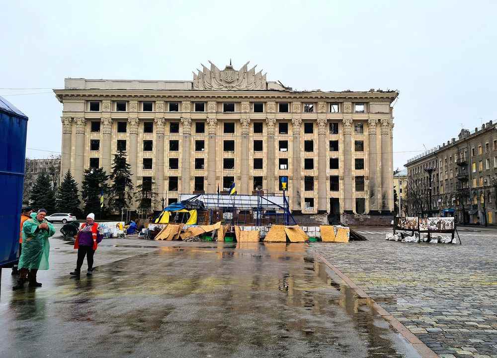 The city has united with the war in Kharkiv Ukrainian