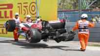 Valtteri Bottas who scrapped his car took the exit to