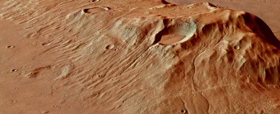 Volcanic mudslides on Mars