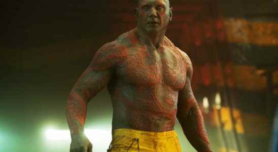 end of filming Dave Bautista says goodbye to Drax