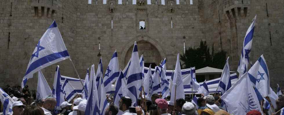 the far right commemorates the conquest of East Jerusalem in