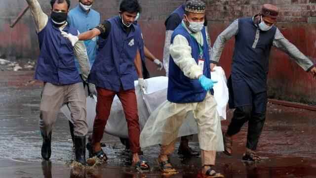 corpses being collected