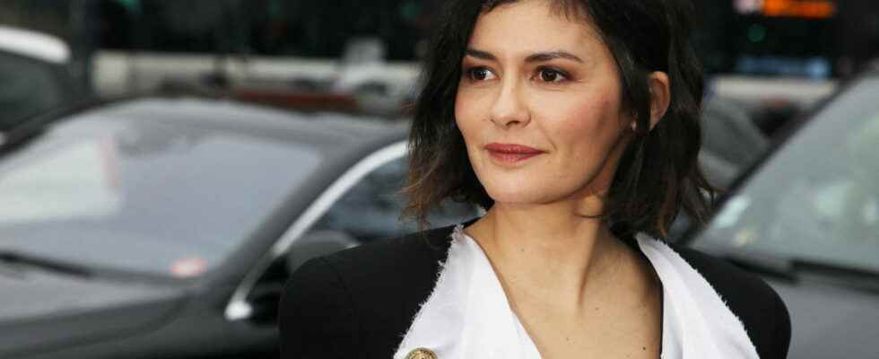 Audrey Tautou parades for a major fashion brand