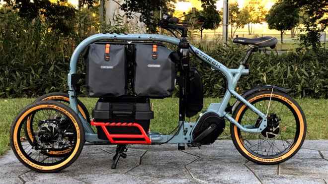 Electric bike focused on carrying loads of loads Streek