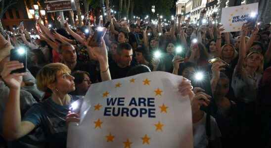 Georgians march for EU membership