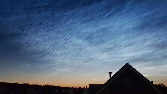 Great chance of shining night clouds in the coming days