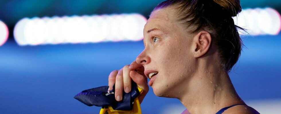 Hanssons tears after the righteous medal miss