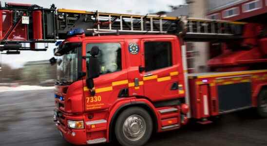 Heavy fire in Skara residents warned