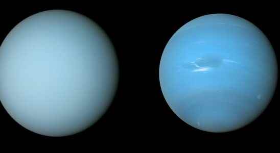 Hubble unlocks the secret of the different colors of Neptune