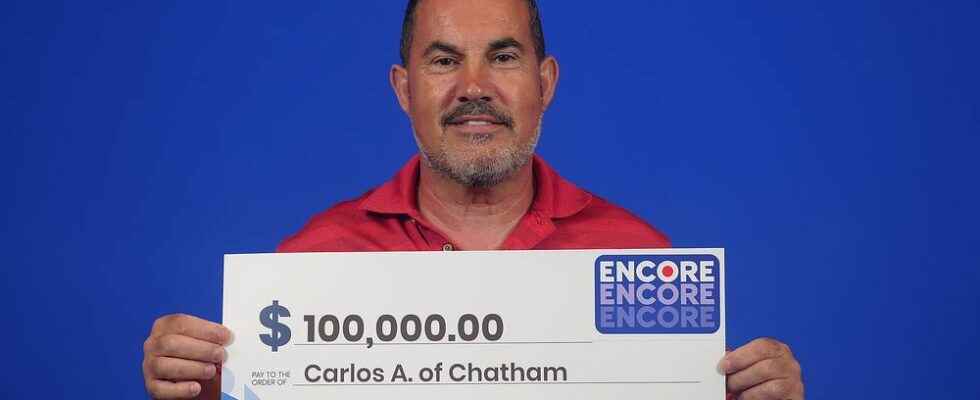 Longtime lottery player wins 100000