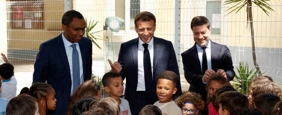 Macron in Marseille school of the future sport return of